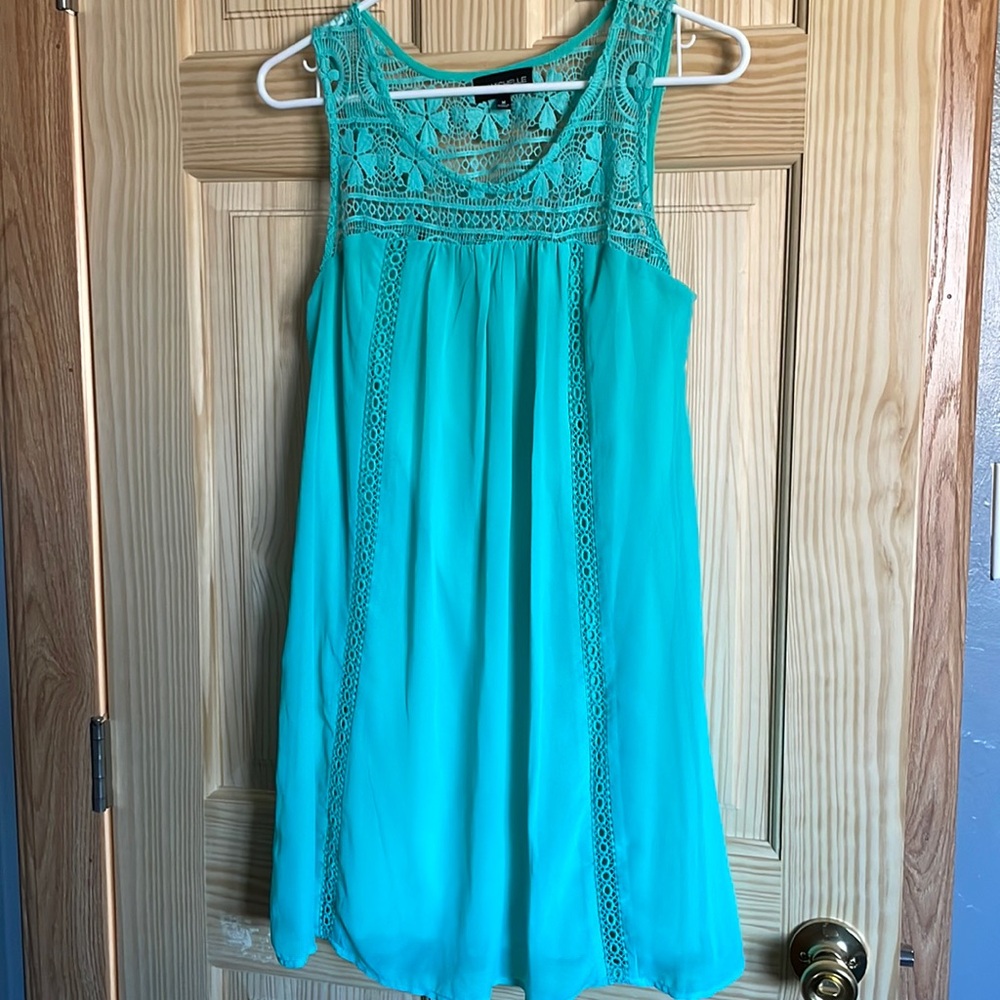 MY MICHELLE lace teal dress | Size M | In excellent condition